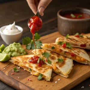 Chicken Quesadilla Recipe with a Twist: Add Your Favorite Ingredients 6 "Elevating Your Quesadilla with Fresh Toppings and Garnishes"