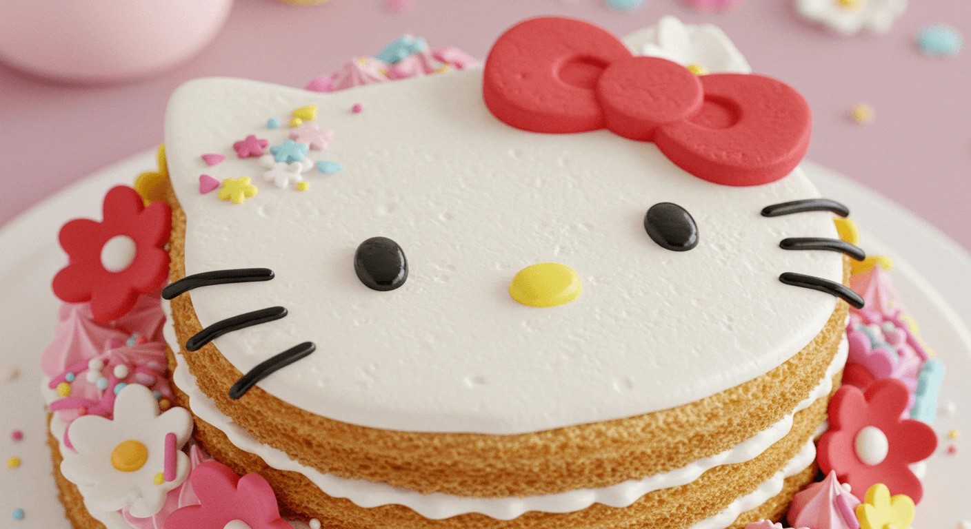 Hello Kitty Cake Recipe: Cute, Fun, and Easy to Make 6 Adorable Homemade Hello Kitty Cake with Fondant Decorations