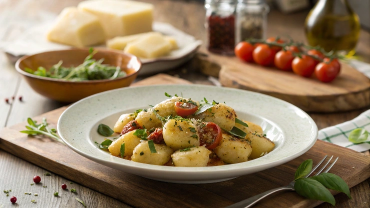 7 Essential Steps to Perfect Gnocchi Using a Gnocchi Board 6 Wooden gnocchi board with ridges used for shaping homemade potato gnocchi