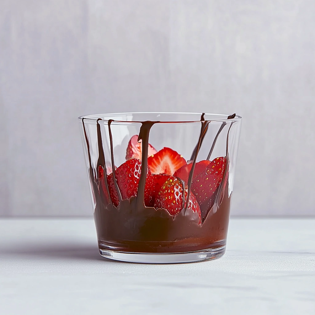 Dubai Chocolate Covered Strawberries: Why This Trendy Treat Is Worth the Hype 7 Drizzling chocolate over strawberries in Dubai dessert