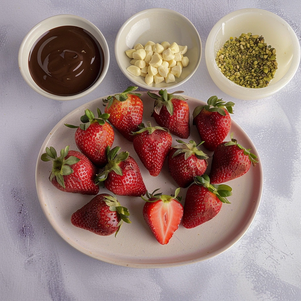 Dubai Chocolate Covered Strawberries: Why This Trendy Treat Is Worth the Hype 3 Drizzling chocolate over strawberries in Dubai dessert